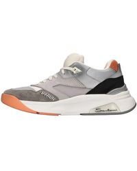 Santoni - Schoenen ,Veelkleurig ,Leer Hy-Run Sneakers - Lyst