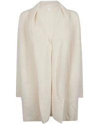 C.T.Plage - Truien & Vesten ,Wit ,Wol V-Hals Wol Vest - Lyst