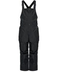 Moncler - Fitness ,Zwart ,Leer High Performance Ski Bib Pants - Lyst