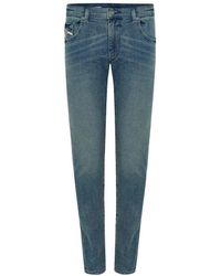 DIESEL - Blaue Gewaschene Denim Jeans - Lyst