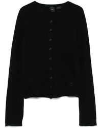 Pinko - Truien & Vesten ,Zwart ,Zwarte Gebreide Casual Trui - Lyst