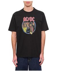 Junya Watanabe - T-Shirt Met Ronde Hals En Ac/Dc-Print - Lyst