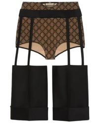 Gucci - Rokken ,Zwart ,Wol Wollen Zijden Short Met Uitsparingen - Lyst