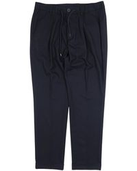 Herno - Broeken ,Blauw ,Straight Broeken - Lyst
