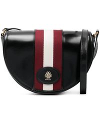 Bally - Schwarze Umhängetasche Mit Logo - Lyst