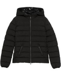 Moncler - Jassen ,Zwart ,Leer Herbes Jacket - Lyst