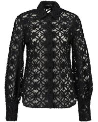 Van Laack - Overhemden ,Zwart ,Katoen Cellina Blouse - Lyst