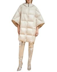 Liviana Conti - Gepolsterter kapuzen-nylon-daunenmantel - Lyst