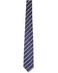 Kiton - Accessoires ,Blauw ,Diagonale Streep Zijden Stropdas - Lyst