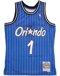Mitchell & Ness - Fitness ,Blauw ,Polyester Anfernee Hardaway Basketball Tank Top - Lyst