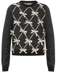 Moschino - Truien & Vesten ,Grijs ,Round-Neck Truien - Lyst