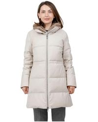 DUNO - Lichtgewicht Wollen Donsjack Met Afneembare Slabbetje - Lyst