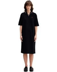 Fred Perry - Midi Jurken - Lyst