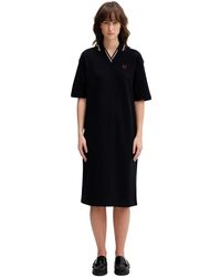 Fred Perry - Midi Kleider - Lyst