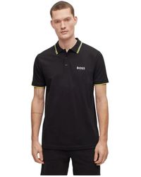 HUGO - Tops ,Zwart ,Katoen Paddy Pro Polo Shirt - Lyst