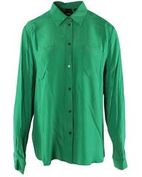 Pinko - Grüne seidenbluse - Lyst