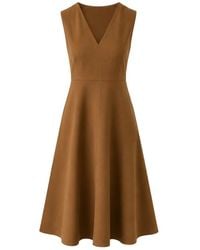 Max Mara - Kleedjes ,Bruin ,Midi Jurken - Lyst