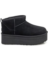 UGG - Schoenen ,Zwart ,Wol Classic Ultra Mini Platform Boot - Lyst