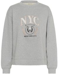 Cream - Hoodies & Sweatvesten ,Grijs ,Leer Crmirabella Sweatshirt - Lyst