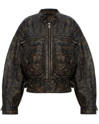 Gestuz - Chaqueta De Cuero Lineragz, Mujer, Talla - Lyst