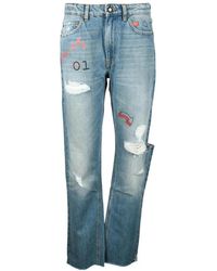 Semicouture - Straight Fit Jeans - Lyst