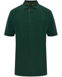 Etro - Tops ,Groen ,Katoen Polo Met Geborduurd Logo - Lyst