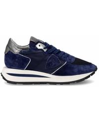 Philippe Model - Schoenen ,Blauw ,Leer Tropez Haute Sneakers - Lyst