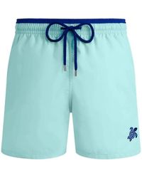 Vilebrequin - Badmode ,Blauw ,Tweekleurige Solid Bicolore Zwembroek Voor - Lyst