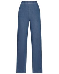 Elena Miro - Tencel Pull-On-Jeans Mit Elastischem Bund - Lyst