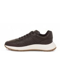 Hogan - Schoenen ,Bruin ,Leer Hyperlight Leren Sneakers - Lyst