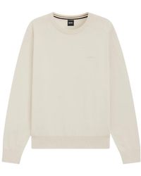 BOSS - Round-Neck Knitwear - Lyst