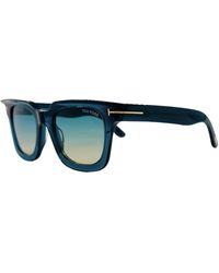 Tom Ford - Leigh-02 quadratische sonnenbrille blau verlauf - Lyst