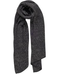 Pieces - Texturierter Strickschal Mit Lurex - Lyst