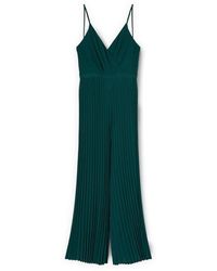 mötivi - Lange Geplooide Georgette Jumpsuit - Lyst