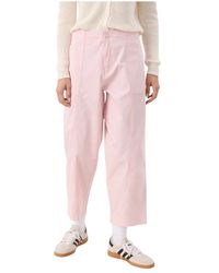 Part Two - Broeken ,Roze ,Moderne Lotus Broek Met Wijde Pijpen - Lyst