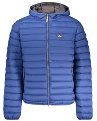 Armata Di Mare - Jassen ,Blauw ,Gewatteerde Jas Met Capuchon - Lyst