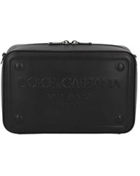 Dolce & Gabbana - Elegante borsa a tracolla per fotocamera - pelle nera - Lyst