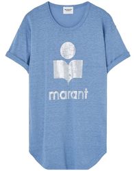 Isabel Marant - Blauer bedruckter pullover - Lyst