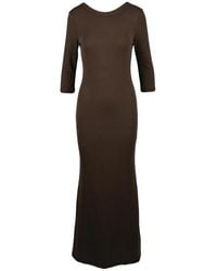 Guess - Lange Jurk Van Stretchstof - Lyst