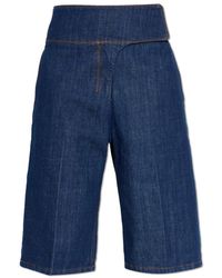 Ami Paris - Denim Shorts - Lyst