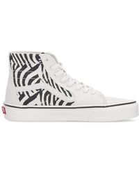 Vans - Schoenen ,Wit ,Zebra High-Top Sneaker Lace-Up - Lyst