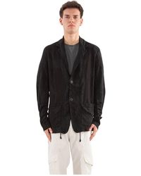 Transit - Jassen ,Zwart ,Linnen Linnen Gebreide Blazer - Lyst