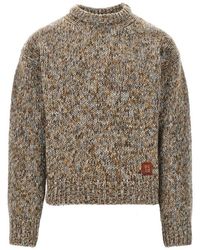DSquared² - Truien & Vesten ,Wol Mouliné Gebreide Trui - Lyst
