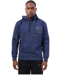 John Richmond - Hoodies & Sweatvesten ,Blauw ,Katoen Blauwe Hoodie Met Logopatch - Lyst