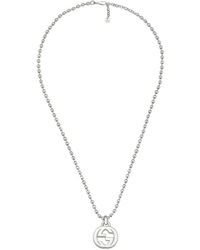 Gucci - Interlocking Hanger Ketting - Lyst