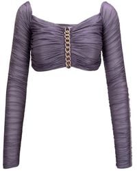 Elisabetta Franchi - Long Sleeve T-Shirts - Lyst
