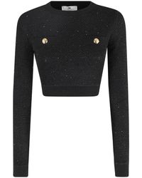 Elisabetta Franchi - Round-Neck Knitwear - Lyst