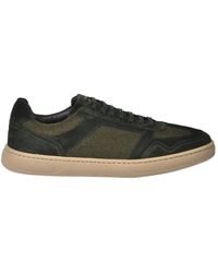 Baldinini - Suede Leather And Fabric Trainers - Lyst