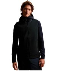 Ecoalf - Jassen ,Zwart ,Polyester Arenaal Knit Sweater Vest - Lyst