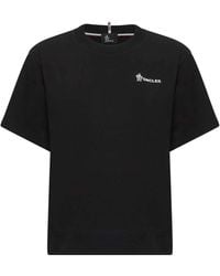 Moncler - Logo Cotton T-Shirt - Lyst